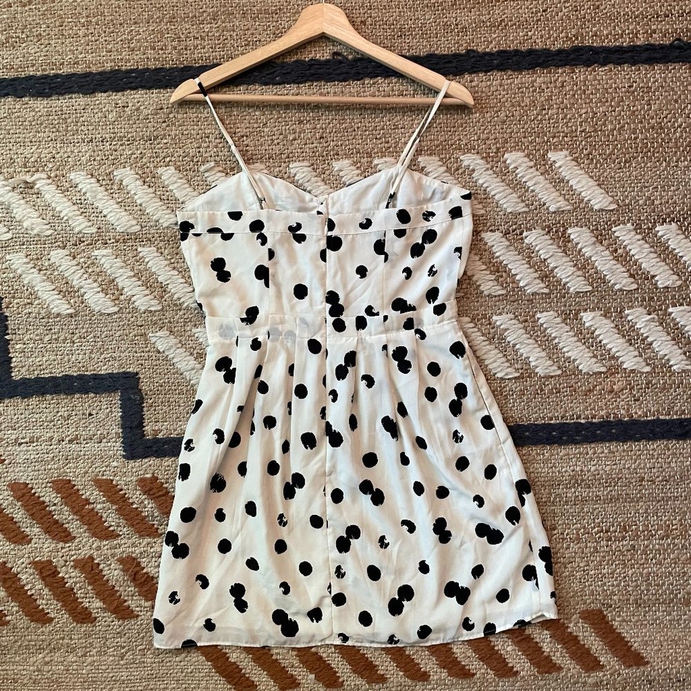 DOLCE VITA Polka Dot Mini Dress Cream - Picture 4 of 4